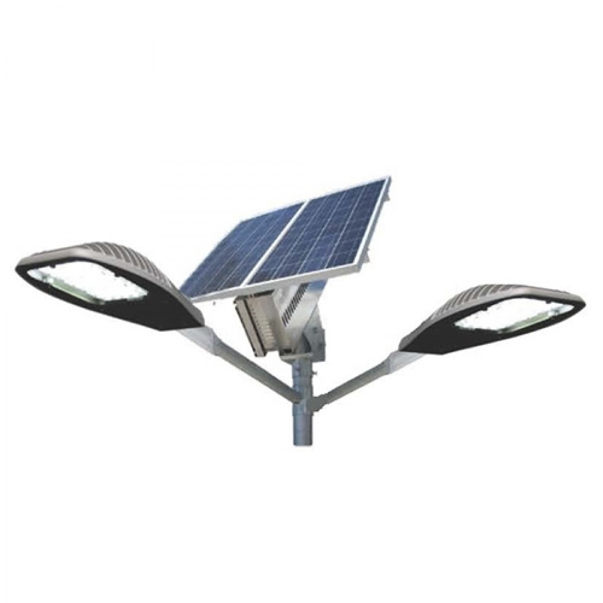 SOLAR DOUBLE CONSOLE STREET LAMP 50W